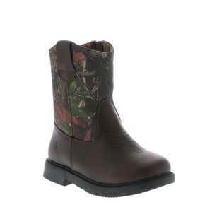 Boys Camo Cowboy Boots